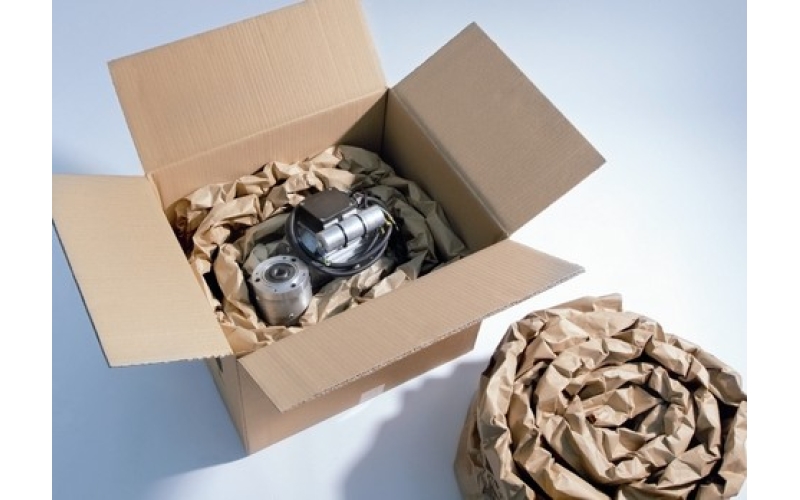 建技包裝：一種緩沖型牛皮紙?zhí)畛洳牧虾驮O(shè)備