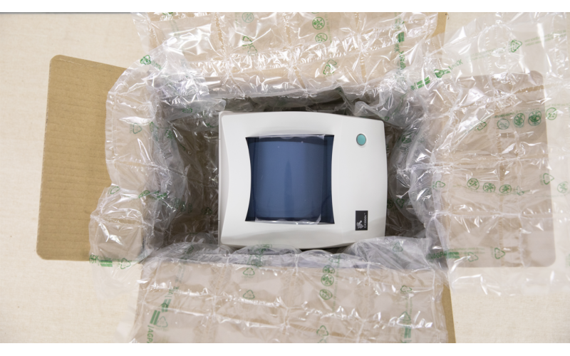 蘇州建技：JP600緩沖氣墊機(jī)，99%空氣+1%材料組成，用多少做多少