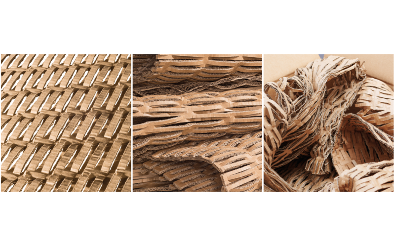 廢舊紙板千萬(wàn)別扔了，可以膨切成蜂窩狀的緩沖材料