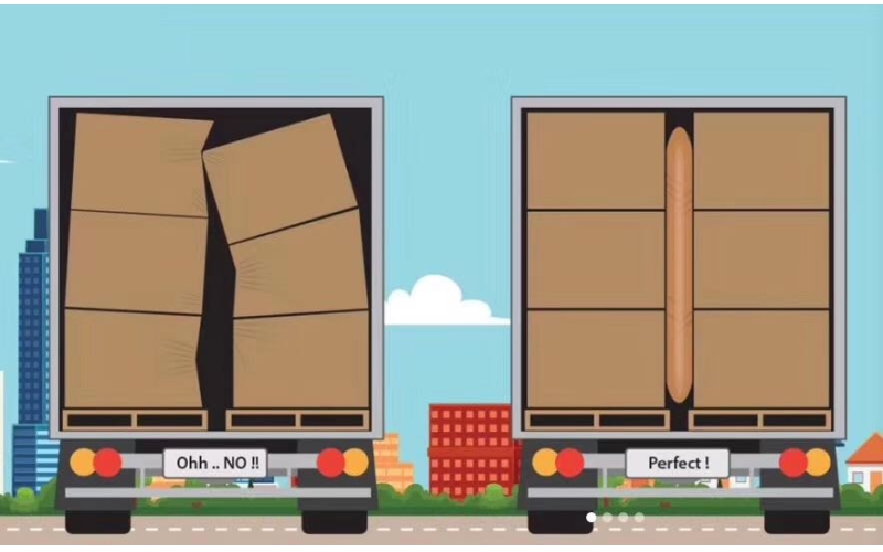 蘇州建技：集裝箱充氣袋，解決運(yùn)輸中的傾倒問(wèn)題